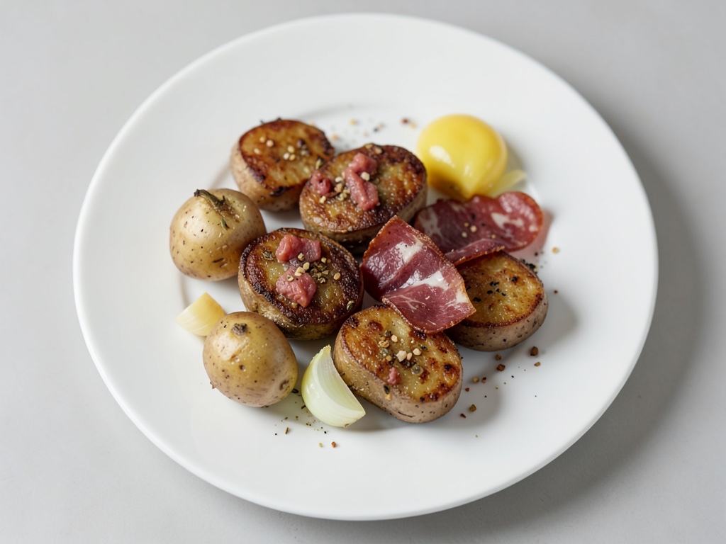 Pommes de terre croustillantes au lard