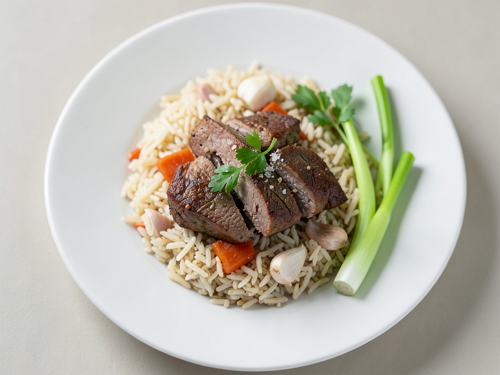 Riso al wok con manzo e verdure