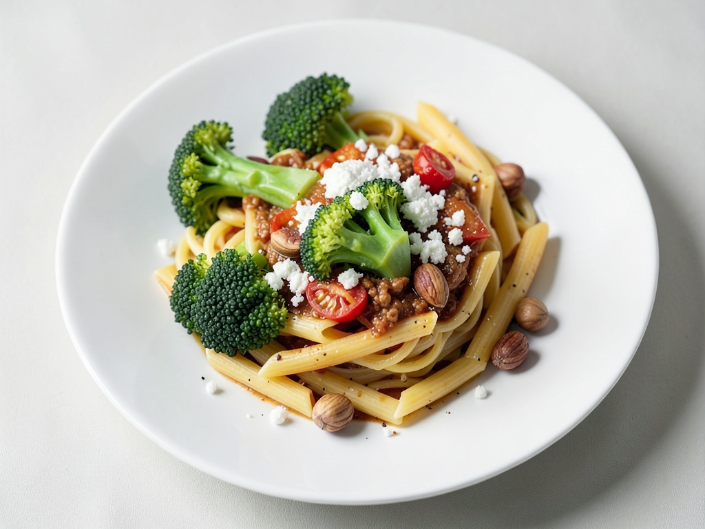Brokkoli-Pasta mit Feta