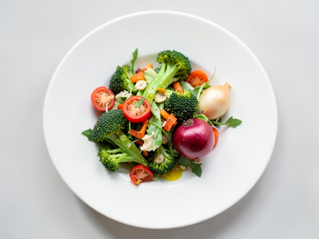 Ensalada crujiente de brócoli y pimiento