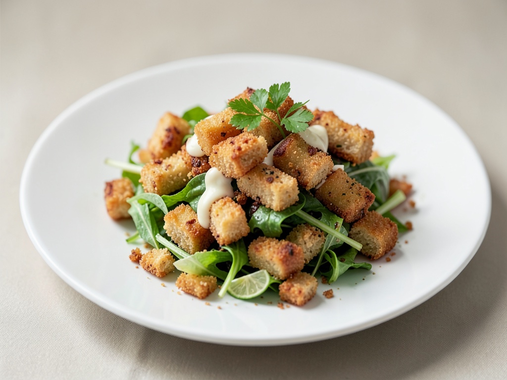 Croûtons croccanti per insalata e zuppa