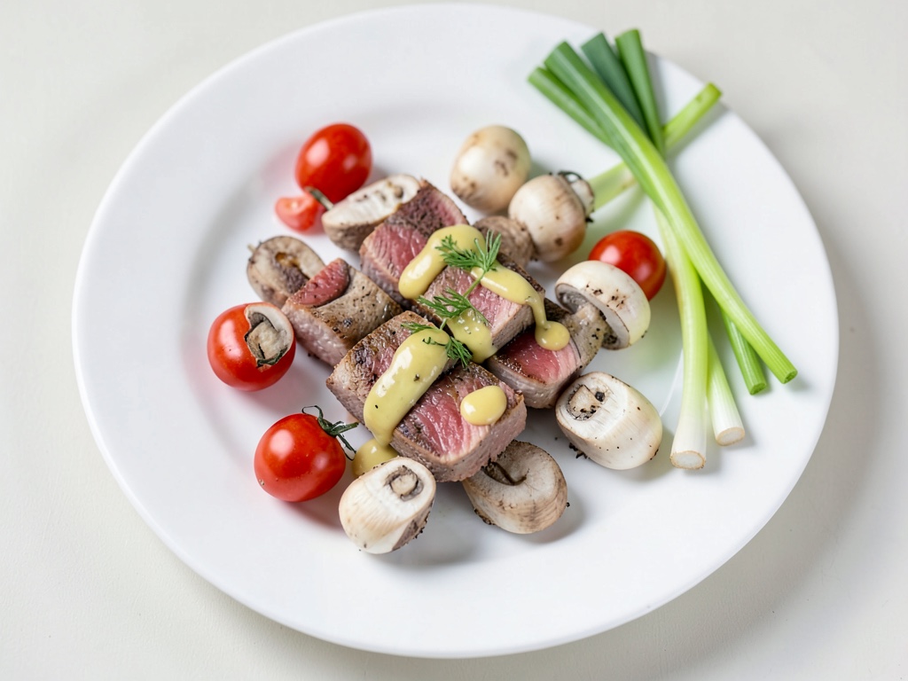 Bunte Fisch- und Garnelenspieße mit Limettenbutter