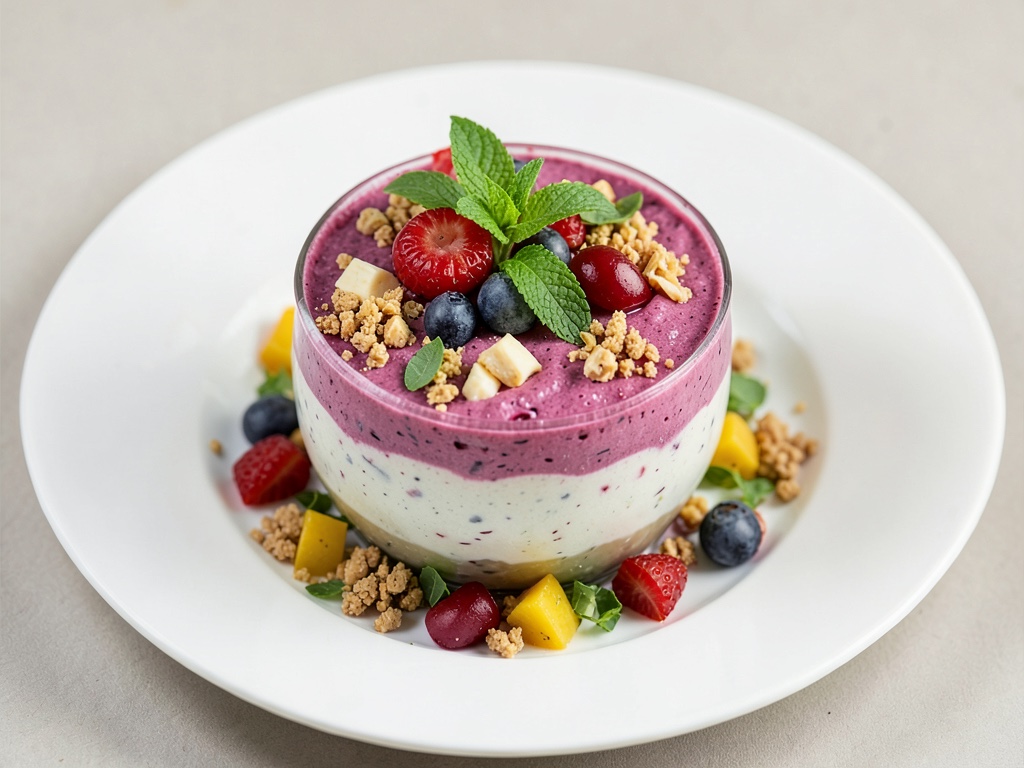 Bunte Nice-Cream-Smoothie-Bowl