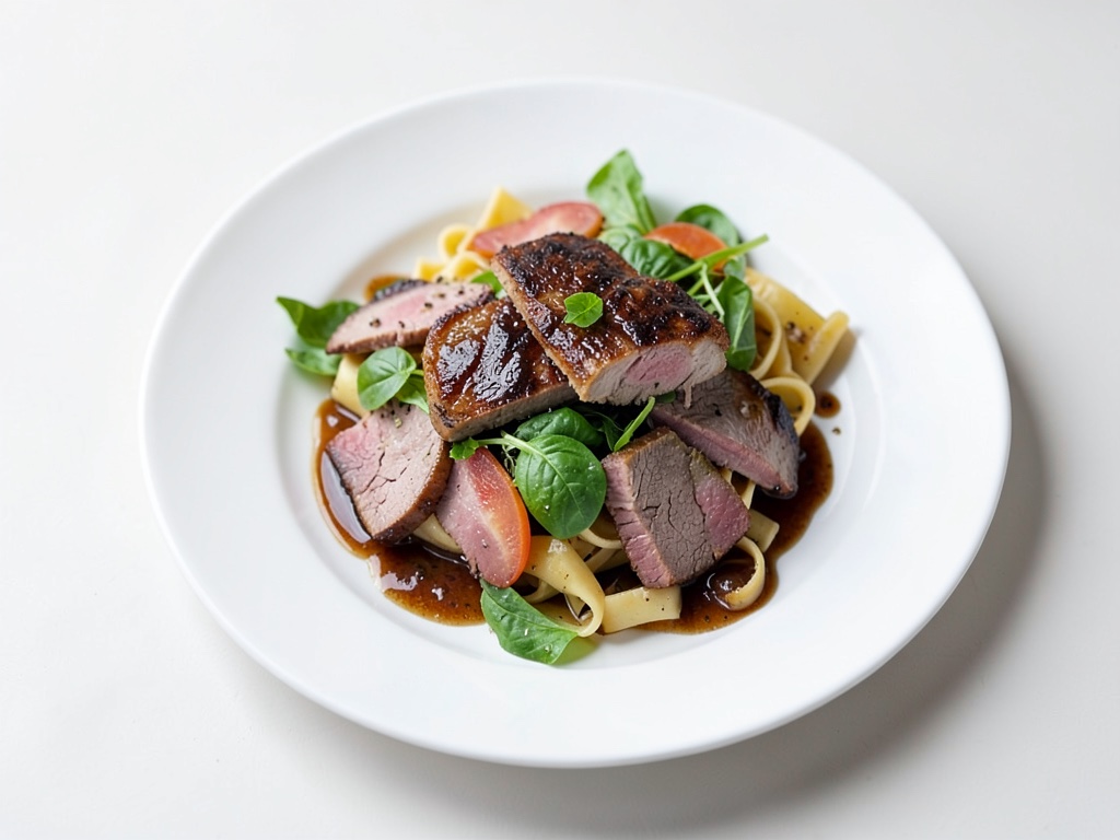 Bunter Glasnudelsalat mit Bulgogi-Schweinestreifen