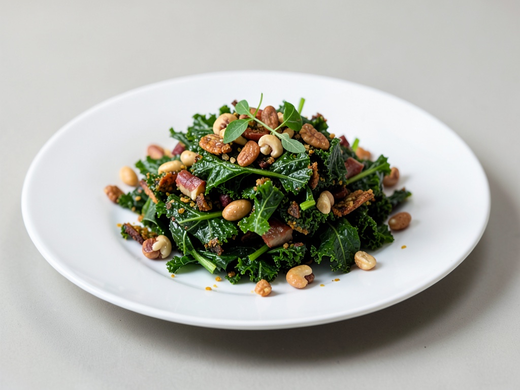 Insalata di cavolo riccio croccante con noci