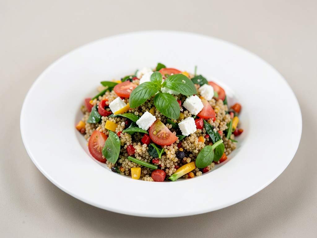 Insalata di Quinoa e Feta Colorata
