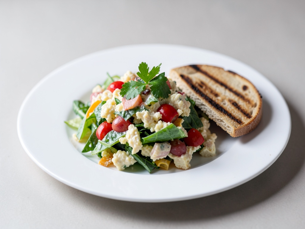 Insalata Caesar con pane piadina alla griglia