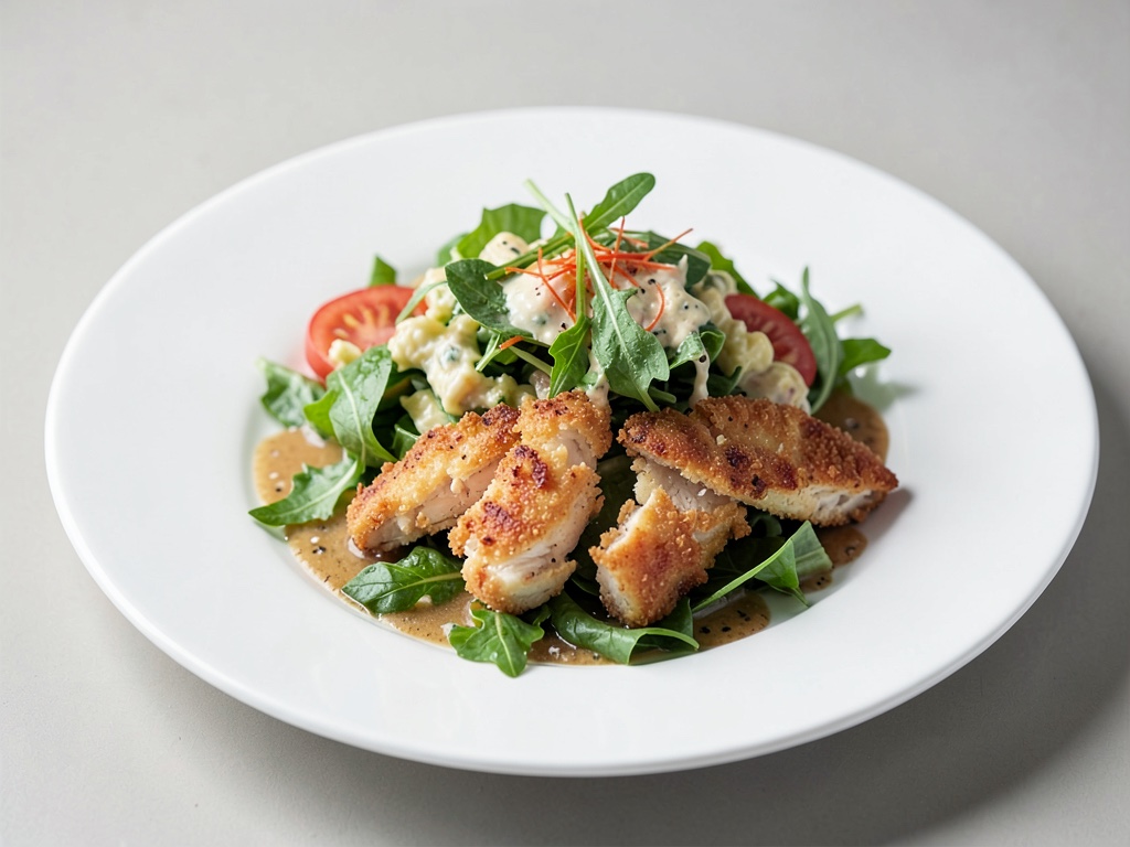 Insalata Caesar con pollo croccante