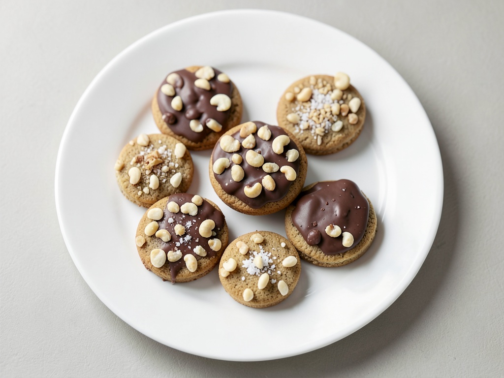 Biscotti al cashew con cioccolato bianco