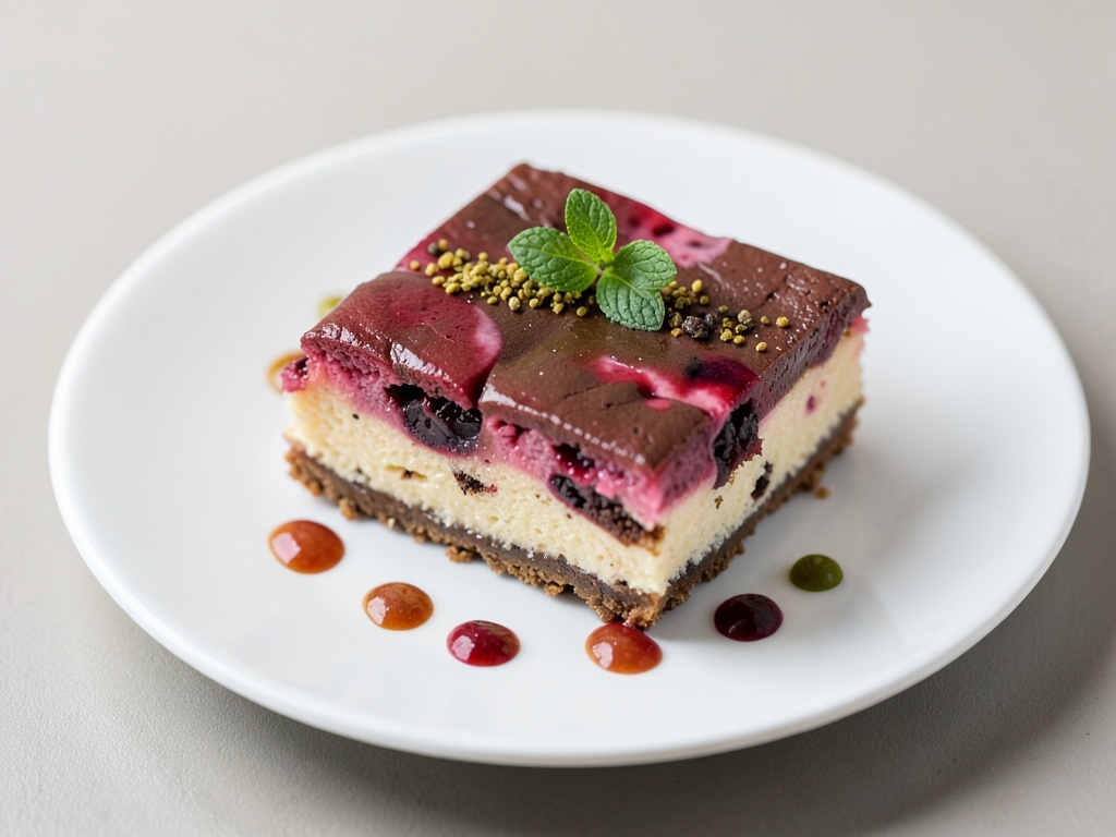 Fruchtig-Schokoladige Käsekuchen-Riegel