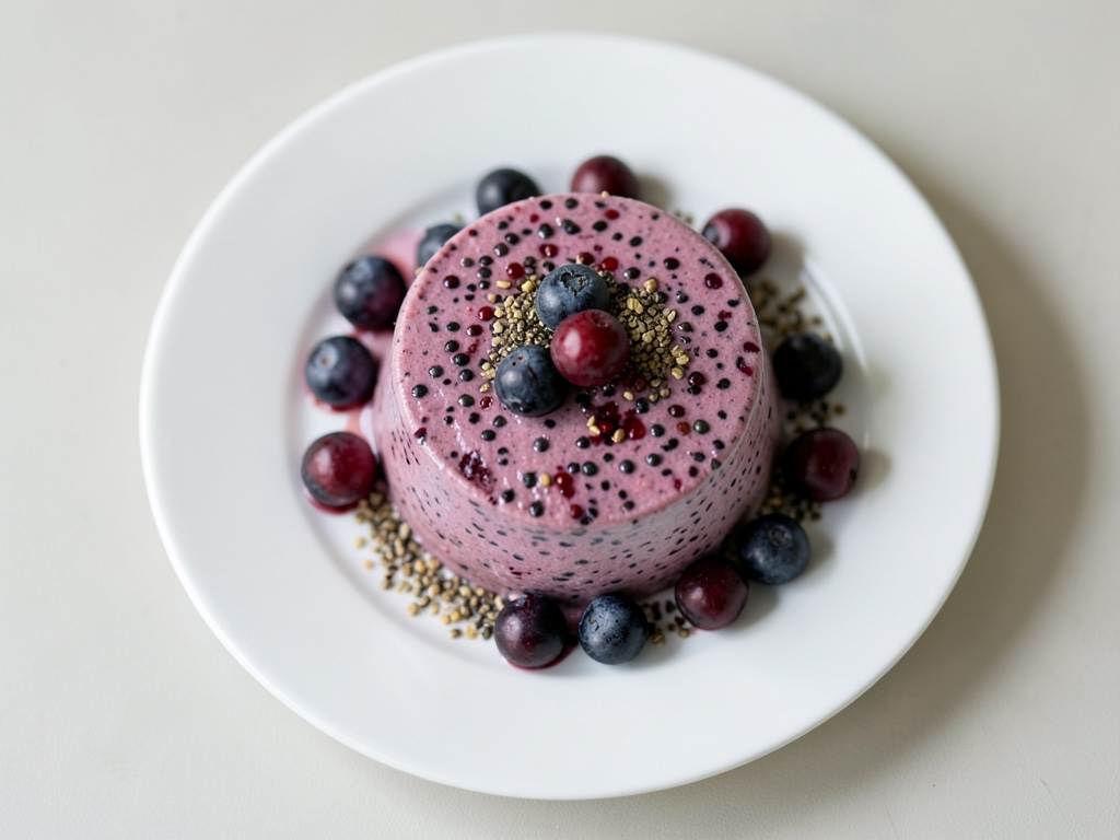 Chia-Pudding mit Himbeeren