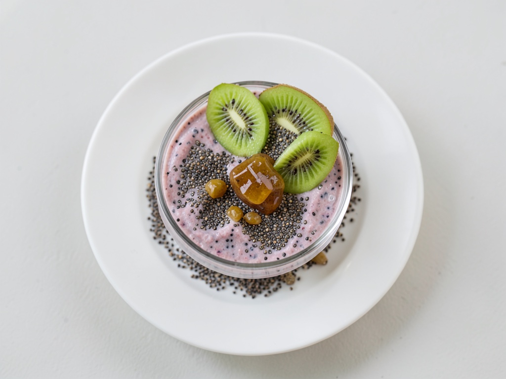 Chia-Pudding mit Kiwimus