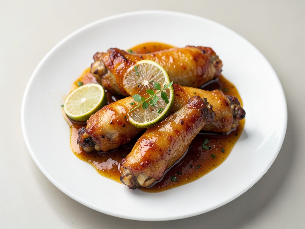 Ali di pollo croccanti con salsa piccante di miele e lime