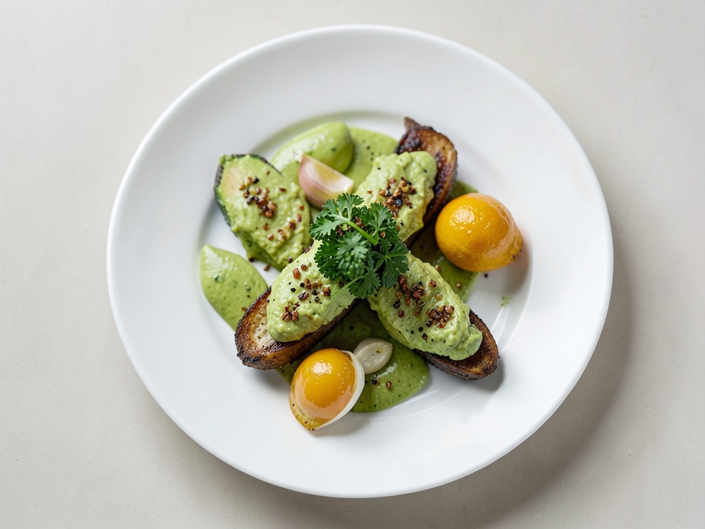 Barchette di cicoria con dip all'avocado