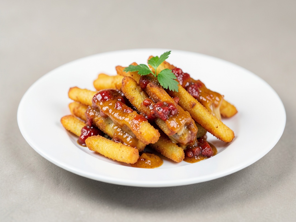 Patatine fritte croccanti al formaggio e peperoncino