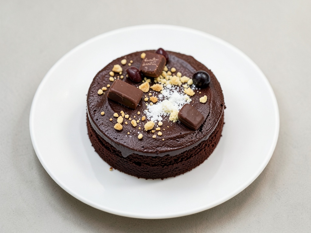 Tenera torta al cioccolato e fudge