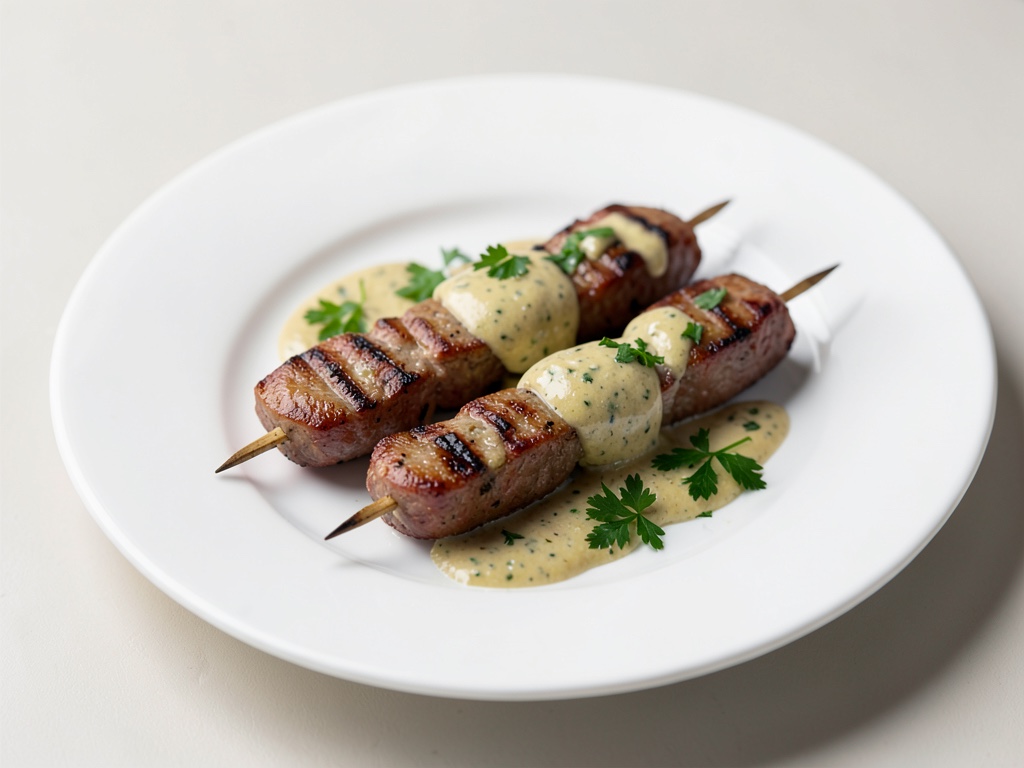 Spiedini di Chorizo alla griglia con aioli fatta in casa