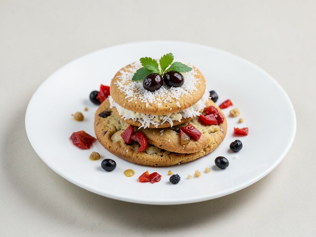 Biscotti al cocco con ripieno dolce