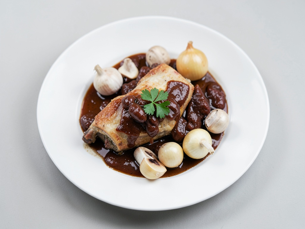 Cuisse de poulet dans la cocotte au vin blanc