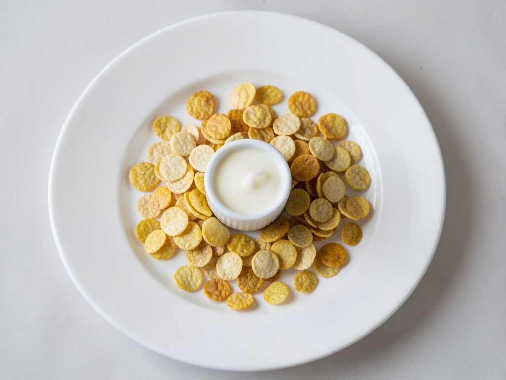 Cornflakes con leche