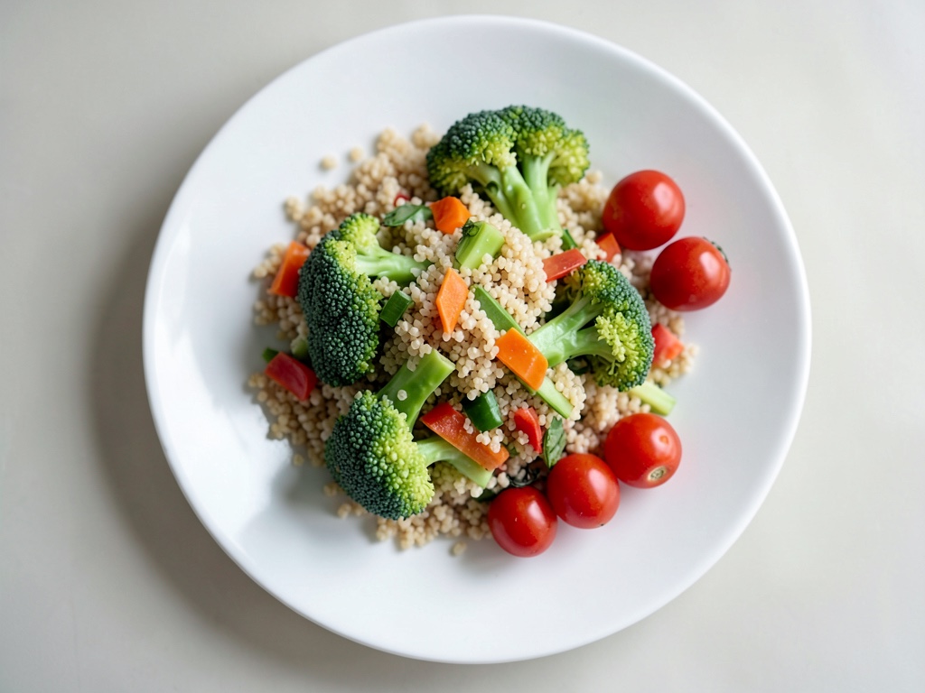 Insalata di couscous con broccoli e tacchino