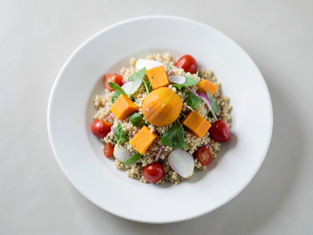 Insalata di couscous con zucca tostata