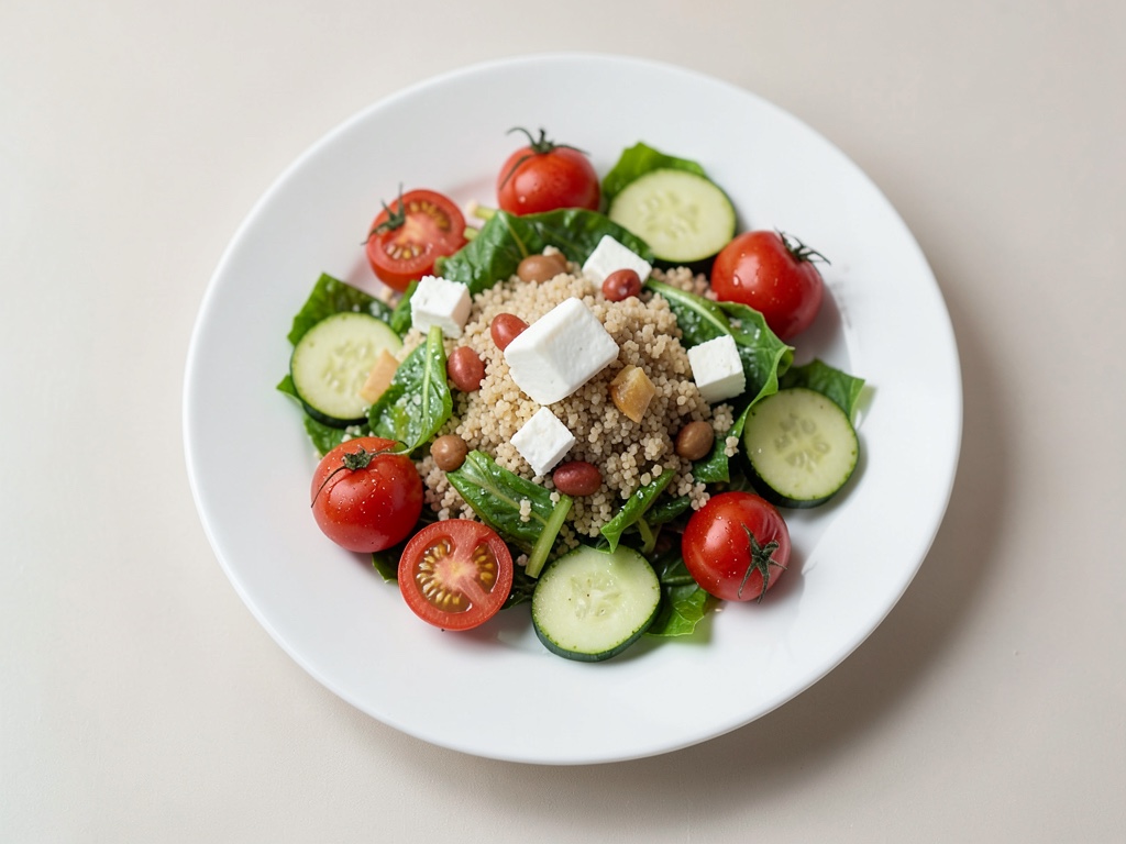 Ensalada de couscous con feta