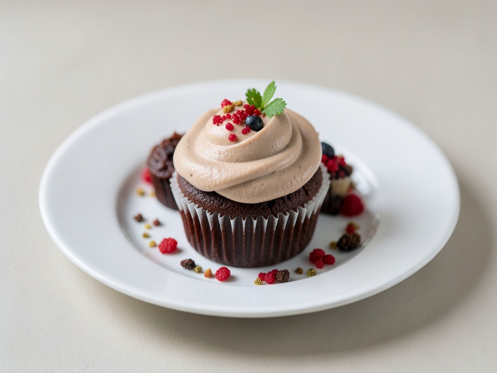 Cremige Schoko-Vanille-Cupcakes