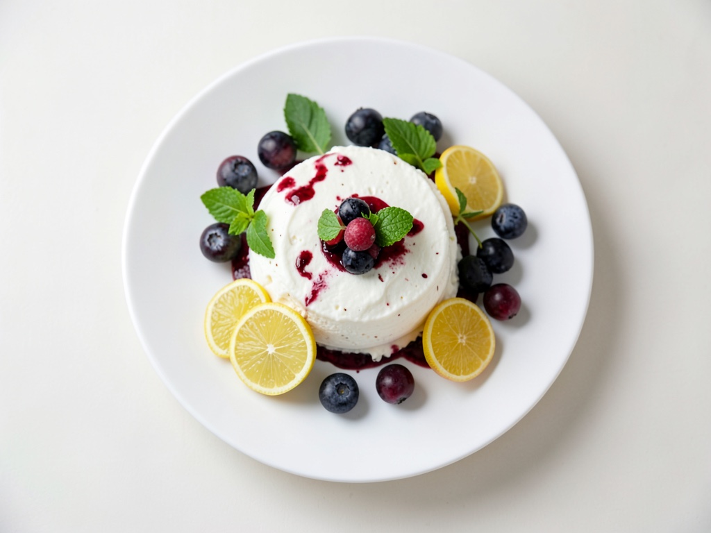 Cremiger Heidelbeerquark mit Limette