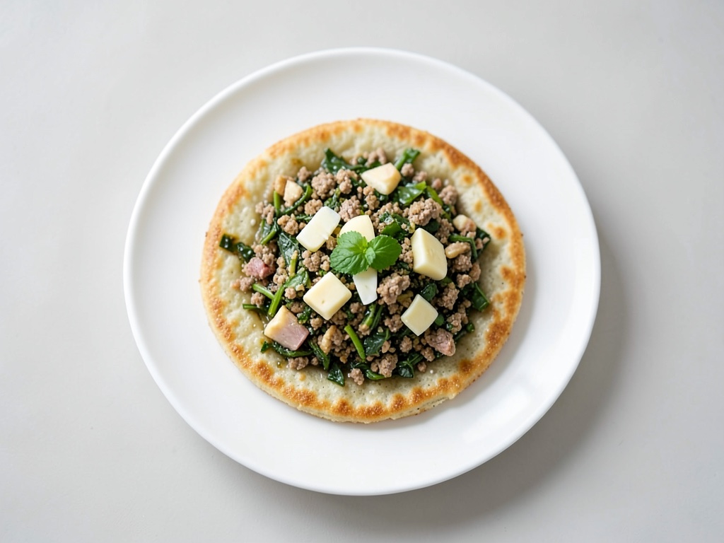 Crespelle di Erbe e Carne Macinata