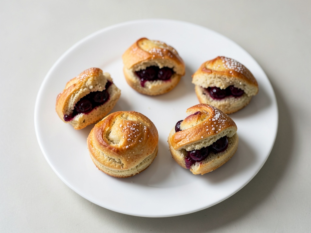 Himbeer-Cruffins aus Blätterteig