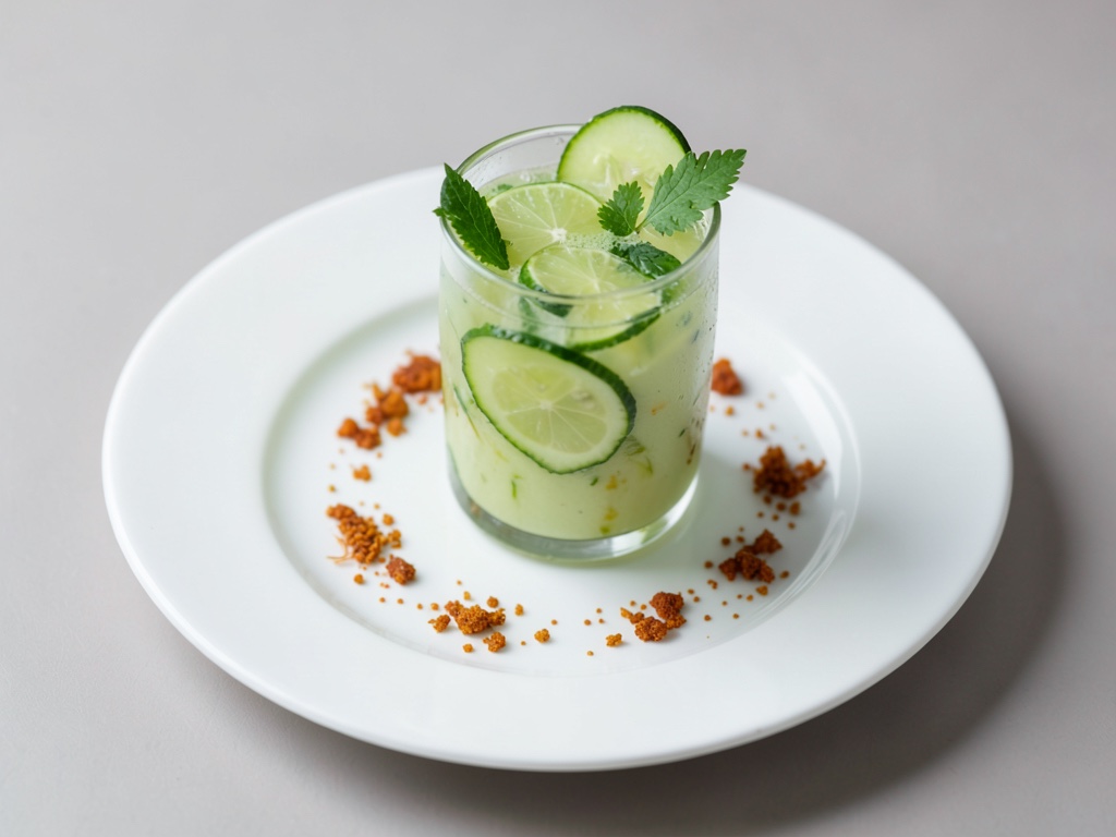 Erfrischender Gurken-Limetten-Drink