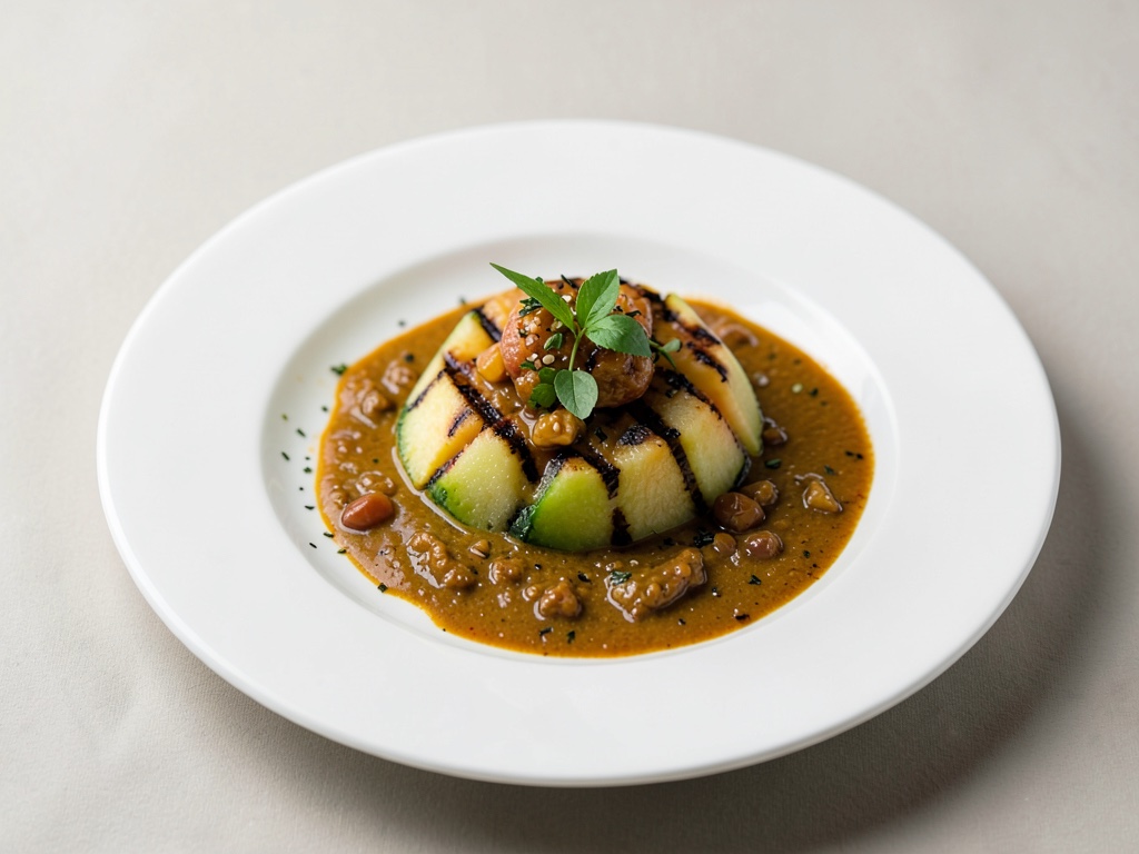 Melone al miele alla griglia con curry