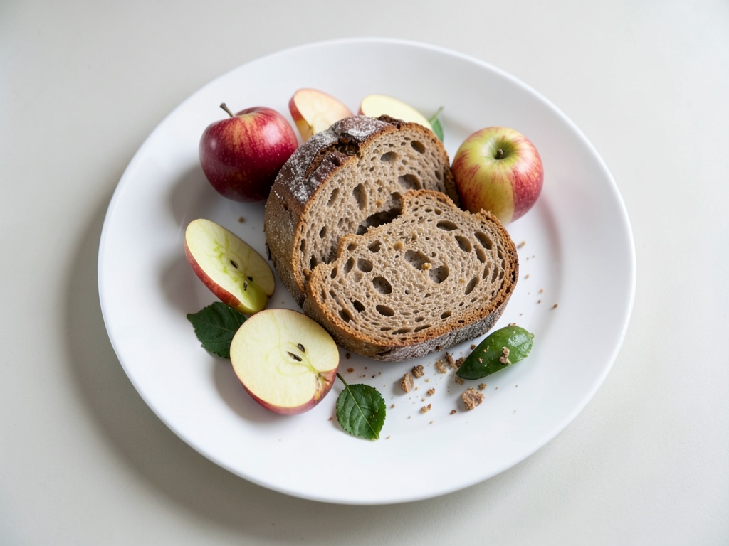 Pan de espelta con manzana