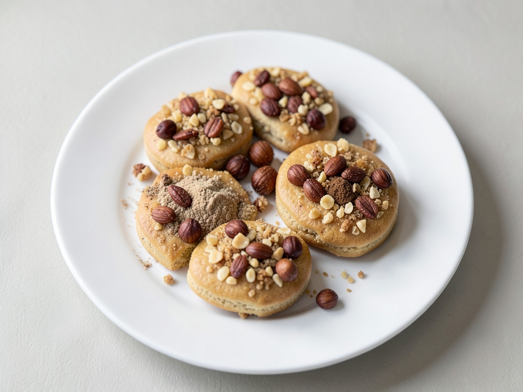 Biscotti al farro croccanti con briciole di arachidi