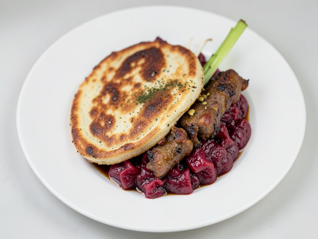 Schnitzel Döner con cavolo rosso e pita