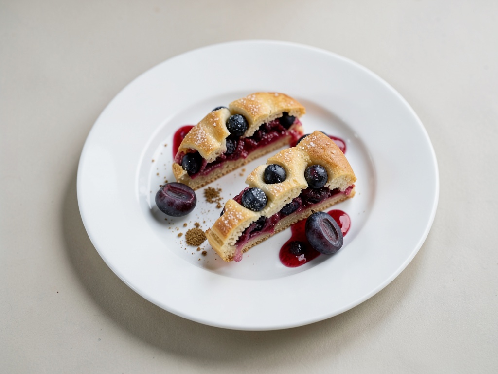 Eierkuchen mit Pflaumen