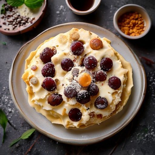 Eierlikör-Torte auf Nuss-Vanille-Boden
