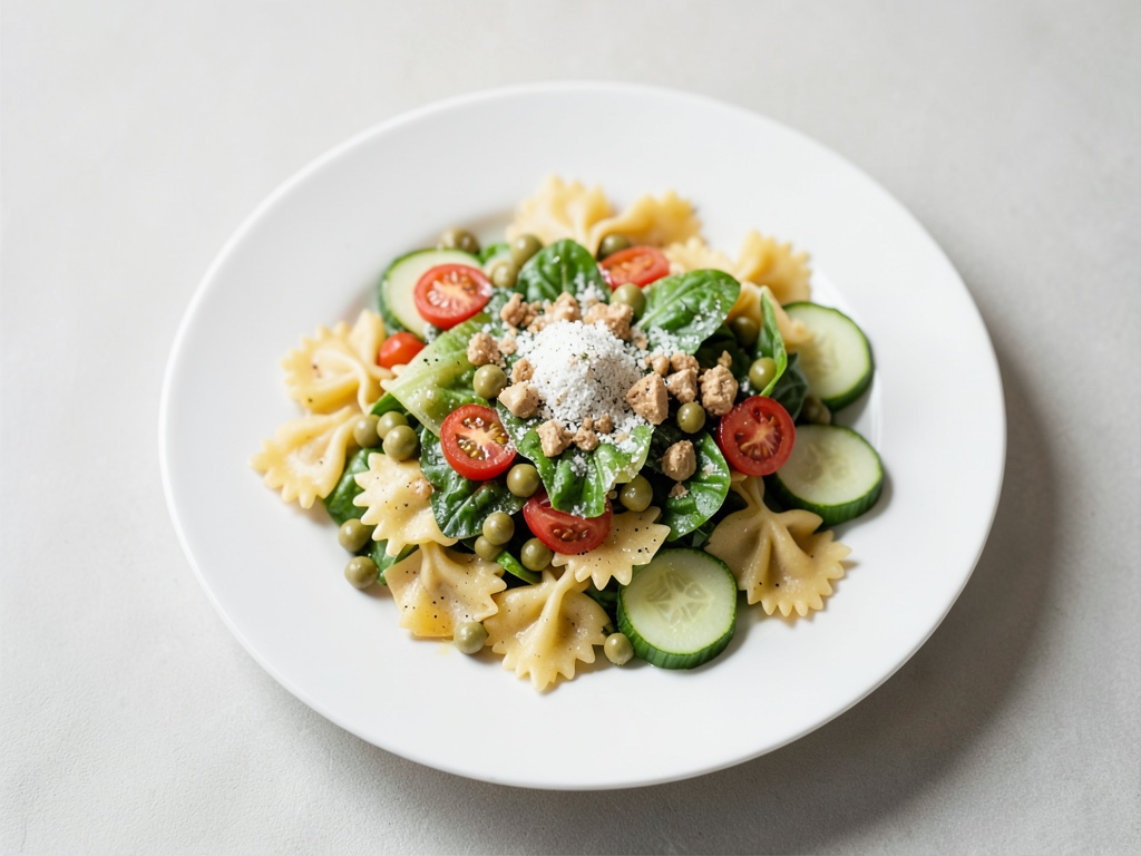 Einfacher Nudelsalat mit Farfalle
