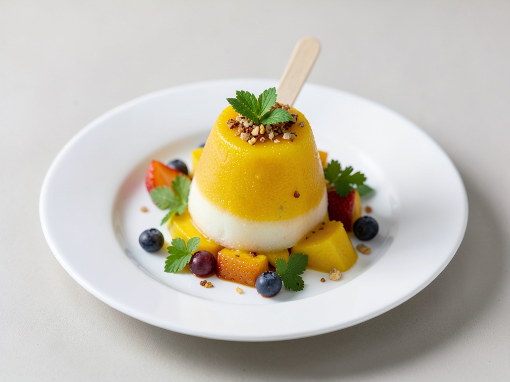 Einfaches Kokos-Mango-Eis