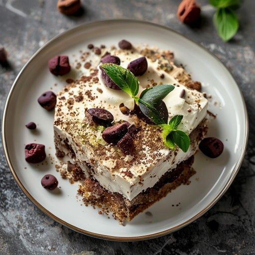 Eistorte mit Waldfrüchten, Joghurt & Amarettini