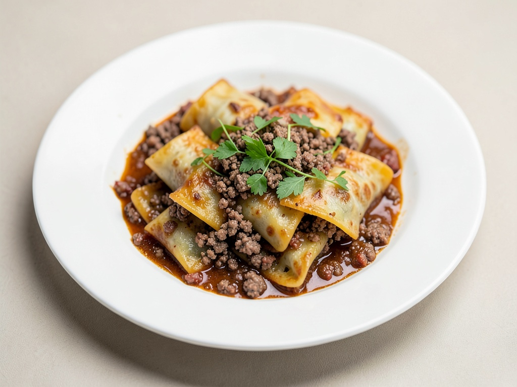 Enchiladas con carne macinata di manzo