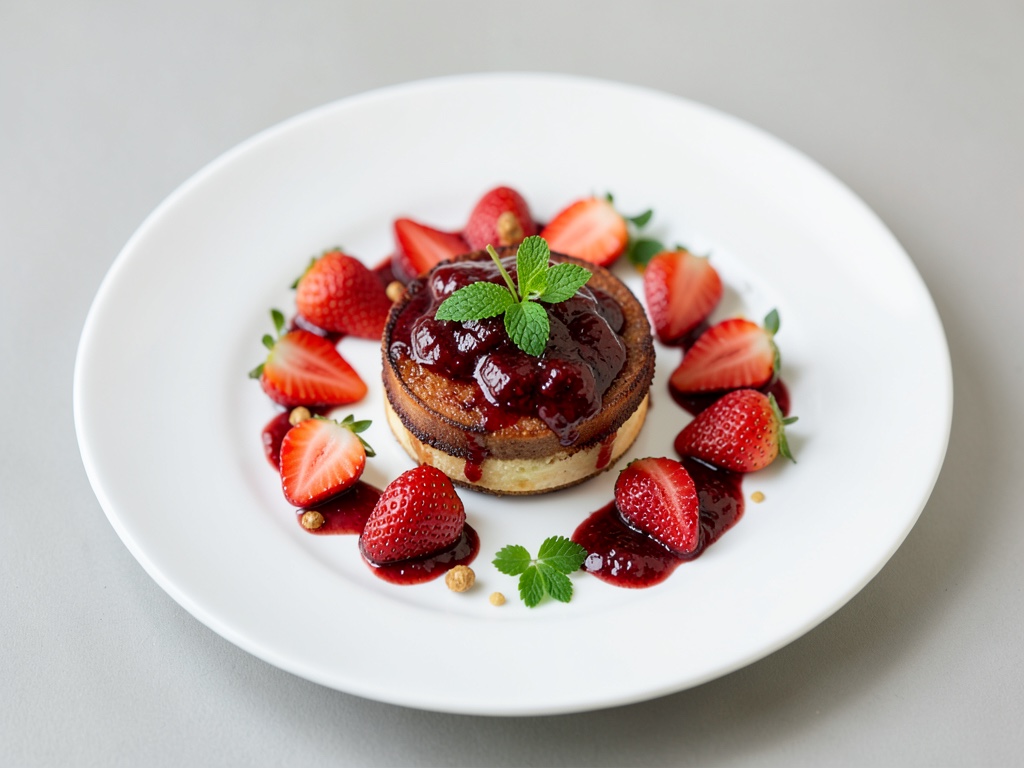 Mermelada frutal de fresas y ruibarbo