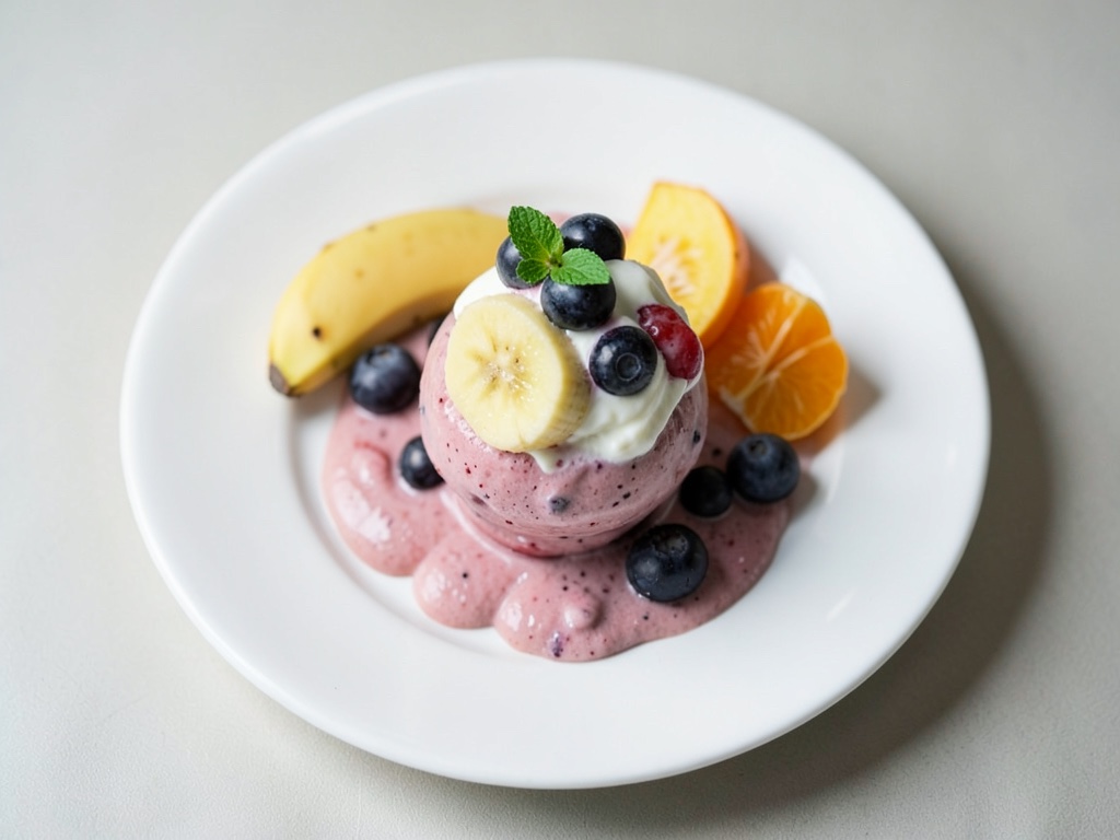 Erdbeer-Skyr-Shake mit Banane
