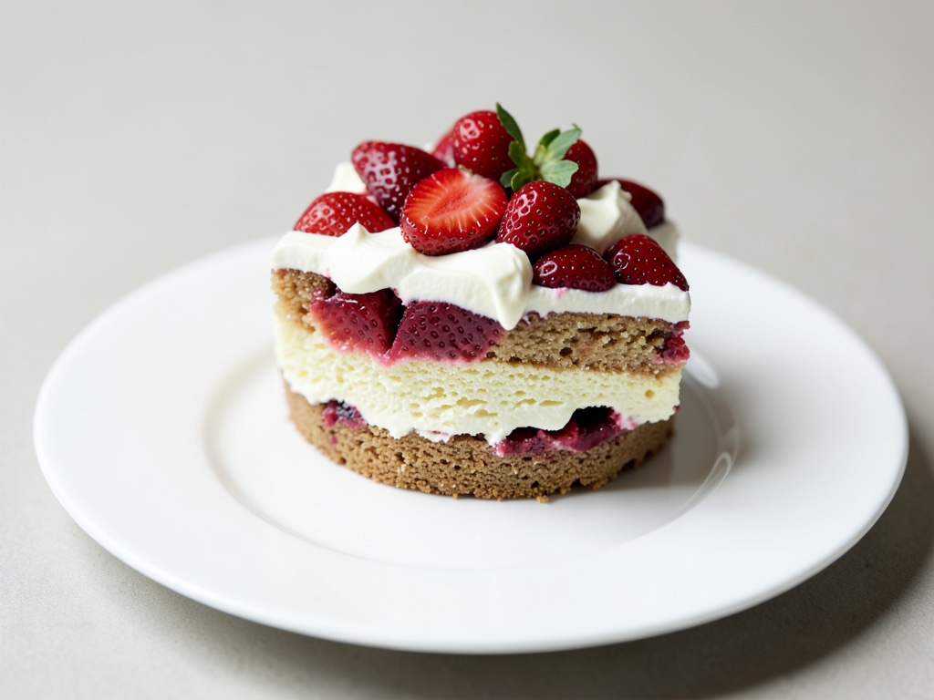 Erdbeer-Torte mit weißer Schokolade