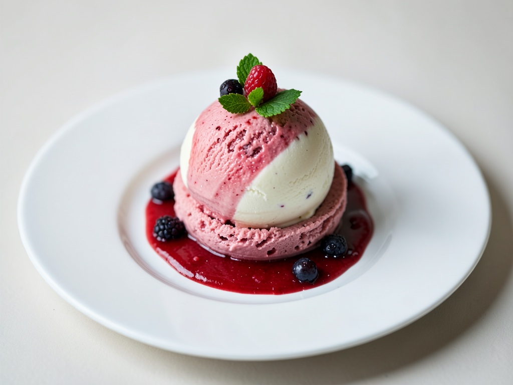 Cremiges Erdbeereis mit Mascarpone