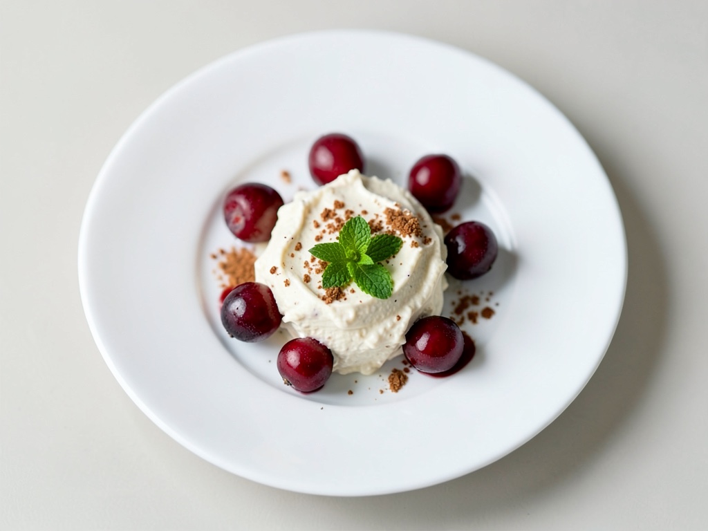 Erdbeer-Minz-Quark-Gläser