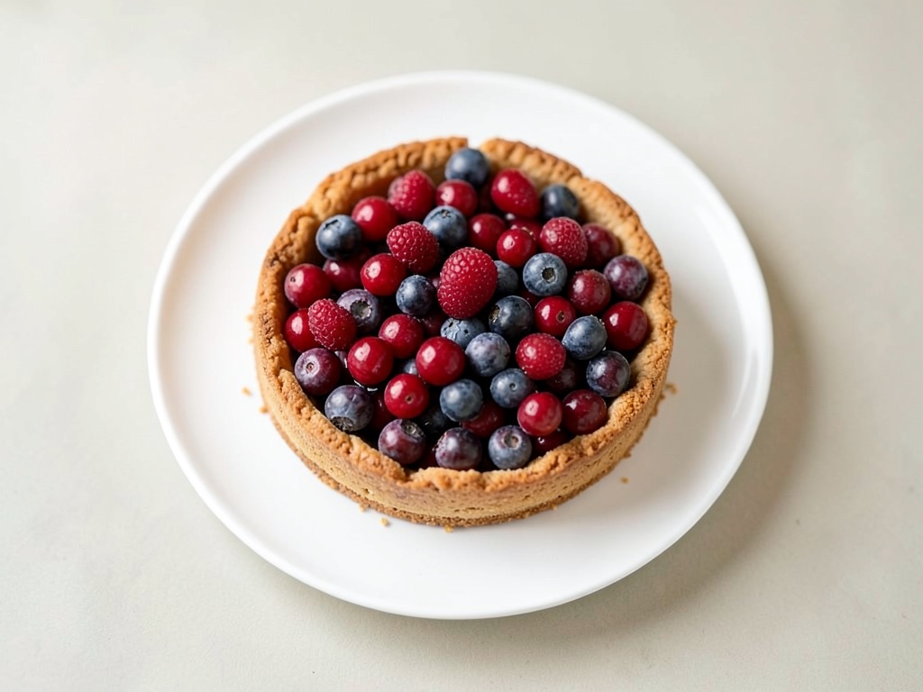 Espressotorte mit Himbeeren