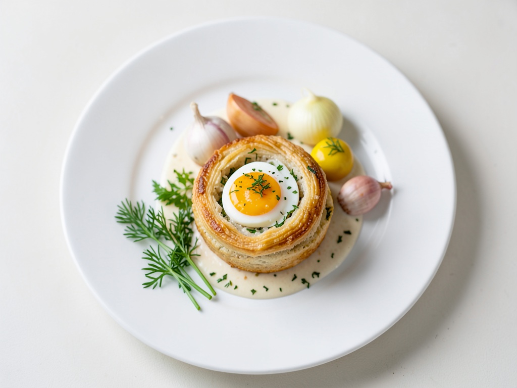 Œufs enrobés de viande hachée et feuilletée