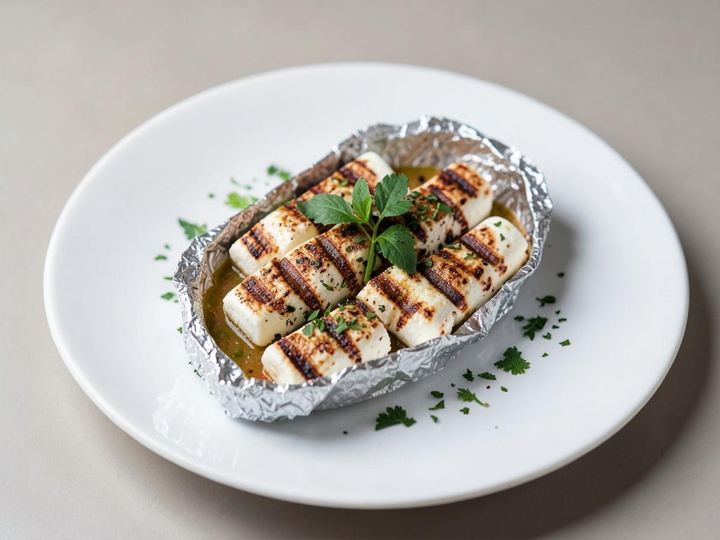 Feta alla griglia in carta stagna